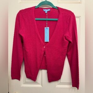 NWT, Draper James RSVP XS Hot Pink cardigan/sweater